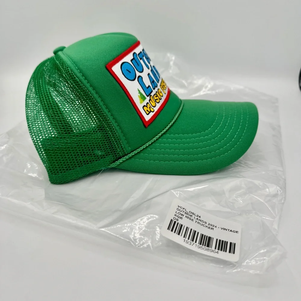 NWT Aviator Nation Outside Lands Trucker Hat in Green Forest Kelly